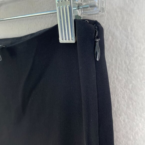 Theory Womens 4 Black Demitra Flared Pants High Rise Trousers Career Work Office - Picture 8 of 8